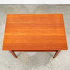 Mid Century Danish Modern Sculptural Teak Accent Side Table End Shelf Denmark NM - Image 4