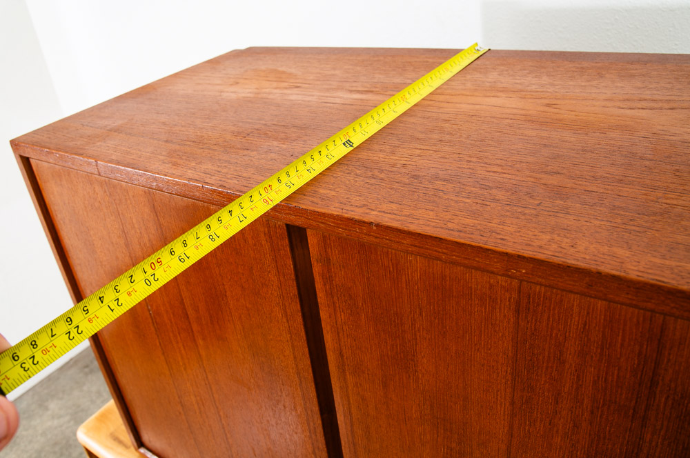 Mid Century Danish Modern Wall Unit Cabinet 2 Door Teak Mcm Poul Cadovious Royal - Image 8