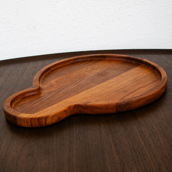 Mid Century Modern Danish Dansk Vintage Serving Tray solid Teak Wood MCM