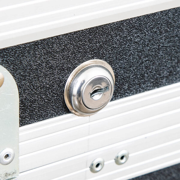 Vintage Gear Equipment Case Black Silver Rectangle J.H Sessions Son Lighting Mcm - Image 8