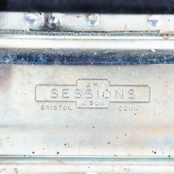 Vintage Gear Equipment Case Black Silver Rectangle J.H Sessions Son Lighting Mcm - Image 9