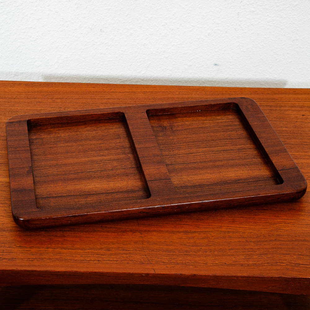 Mid Century Modern Danish Vintage ESA Serving Tray Made From Solid Teak Wood Mcm - Image 9