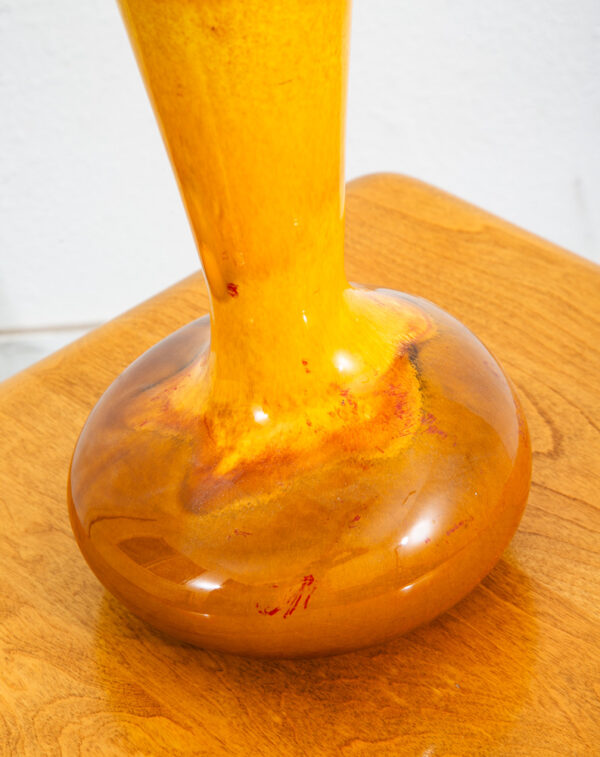 Mid Century Modern Vase Pot Royal Haeger Orange Yellow Brown Studio Ceramic 1752 - Image 12