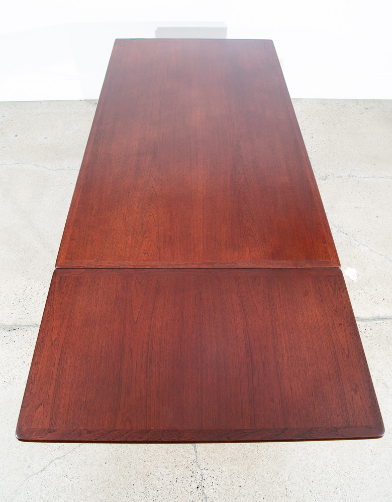 Mid Century Danish Modern Dining Table Hans Wegner Teak Andreas Tuck AT-314 Leaf - Image 6
