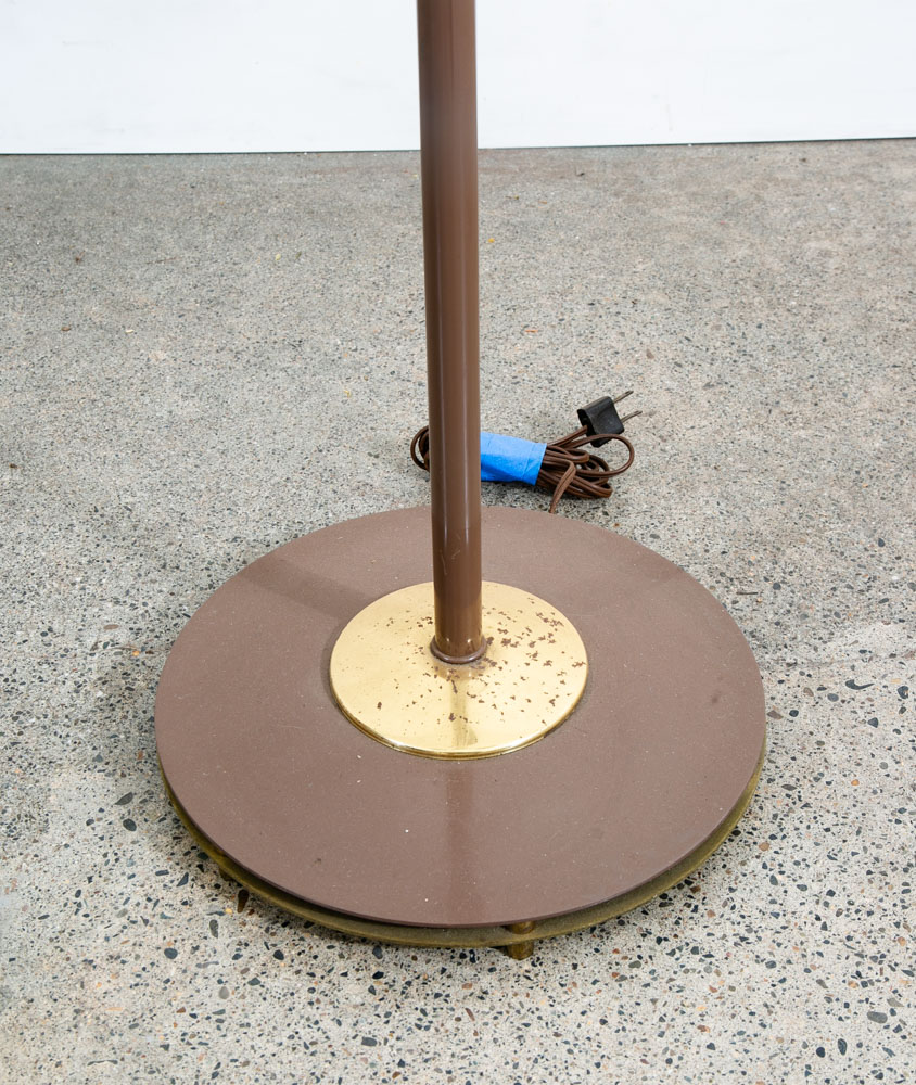 Mid Century Modern Floor Lamp Metal Brass Adjustable 3 Light Gerald Thurston Mcm - Image 12