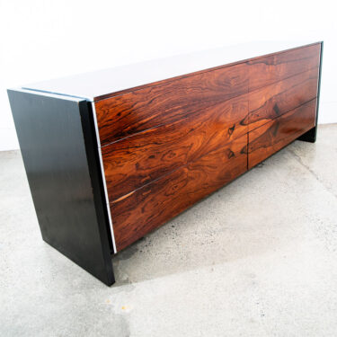Mid Century Modern Credenza Dresser Rosewood 6 Drawer Black Glenn of California