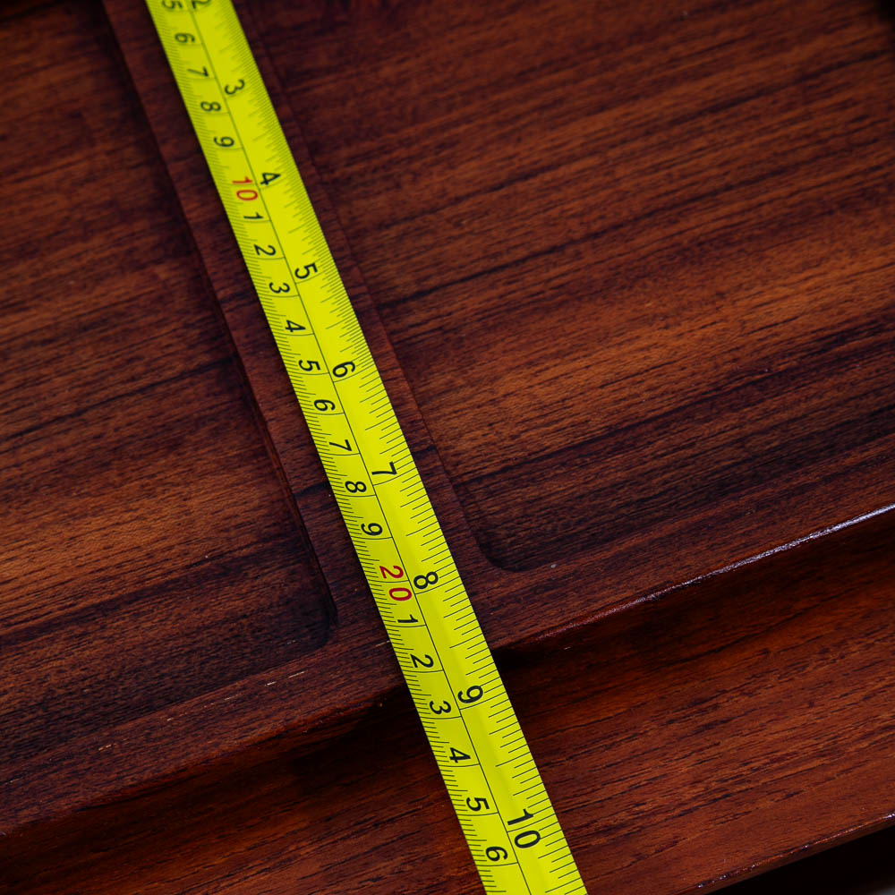 Mid Century Modern Danish Vintage ESA Serving Tray Made From Solid Teak Wood Mcm - Image 10