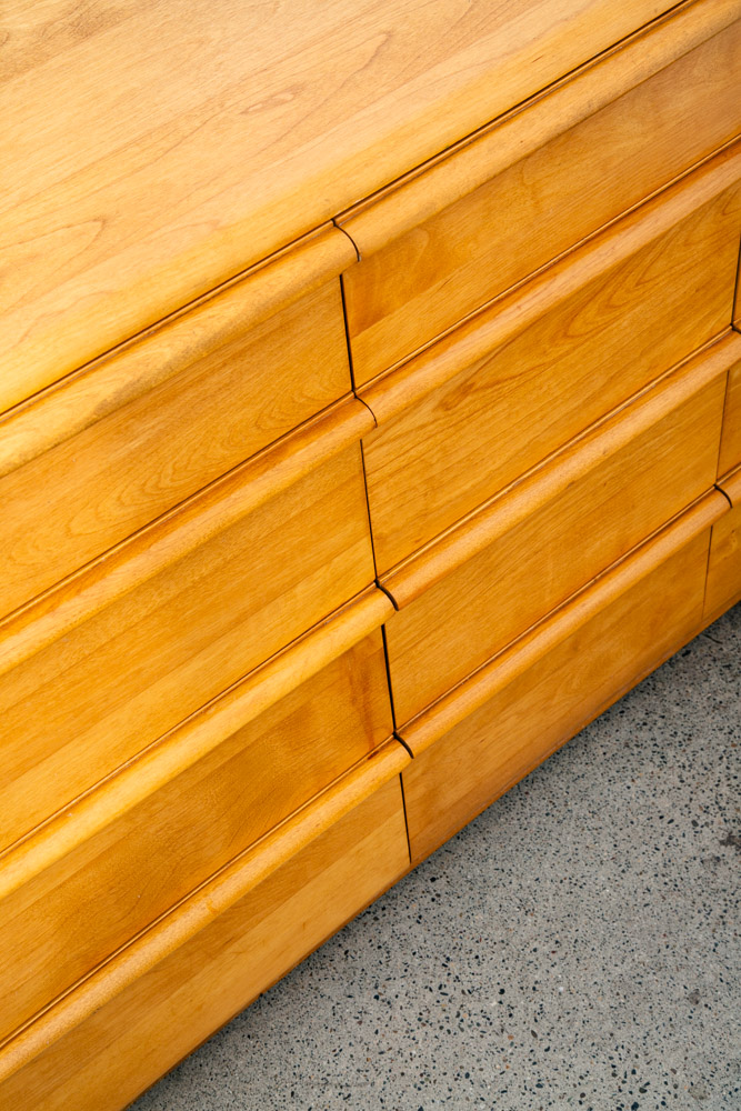 Mid Century Modern Dresser 12 Drawer Heywood Wakefield Westwood Blonde Vintage - Image 12