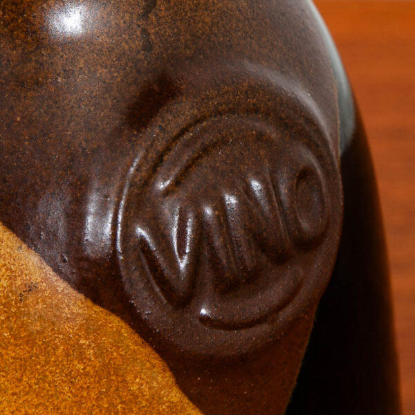 Mid Century Modern Studio Designed Hand Thrown Multi-Glazed Ceramic Wine Vase M - Image 6