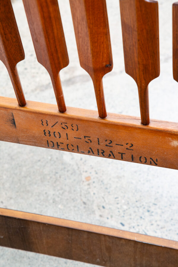 Mid Century Modern Headboard Bed Frame Full Kipp Stewart Drexel Declaration Mcm - Image 7