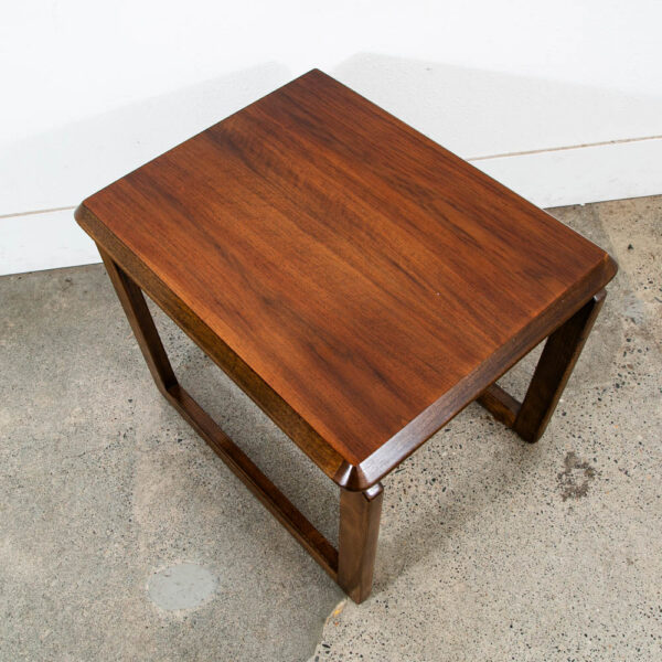 Mid Century Modern End Table Lane Side Walnut Vintage Rectangular Mcm Sled 1207 - Image 3