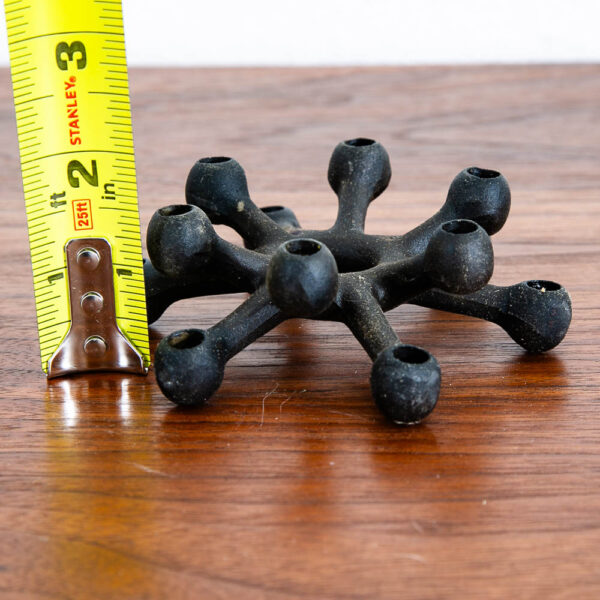 Mid Century Danish Modern Dansk Cast Iron Spider Taper Candleholder Black IHQ - Image 8