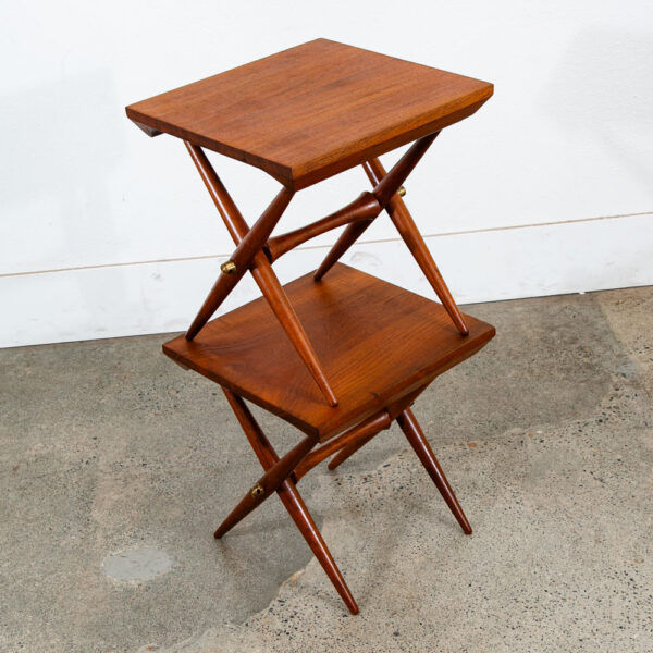 Mid Century Danish Modern Side Tables End Dansk IHQ Jens Quistgaard Staved Teak - Image 5