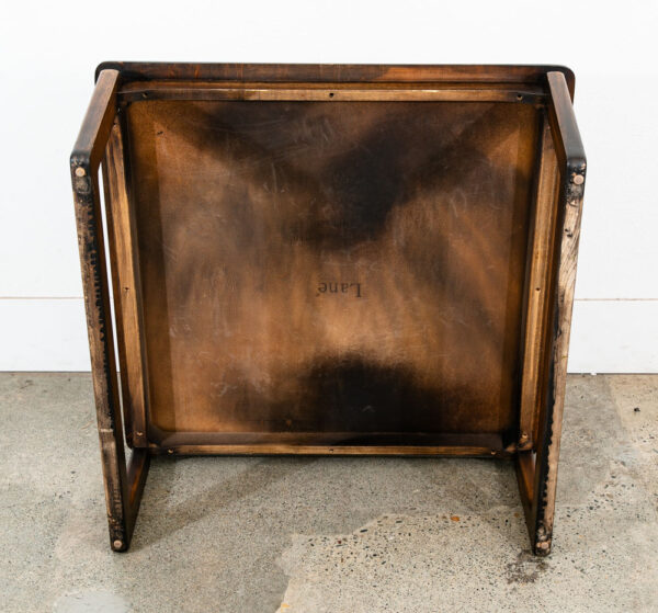Mid Century Modern Coffee Table Lane Walnut Vintage Square Mcm Sled 1207 - 27 - Image 7