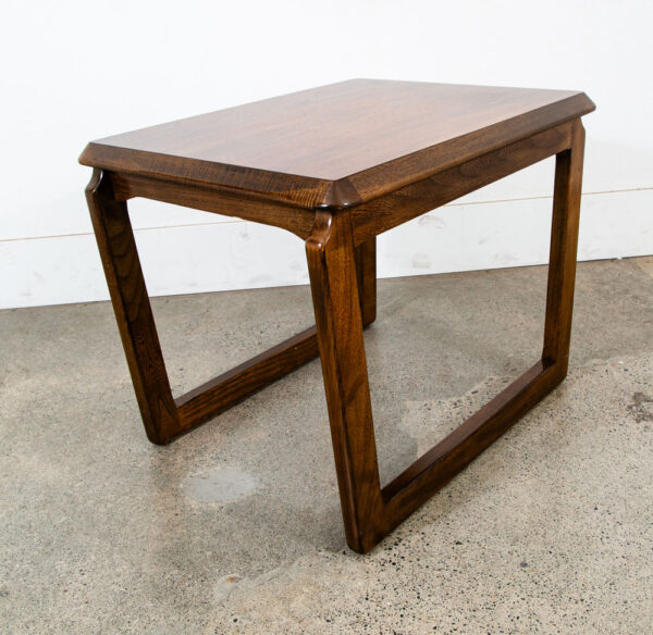 Mid Century Modern End Table Lane Side Walnut Vintage Rectangular Mcm Sled 1207 - Image 9