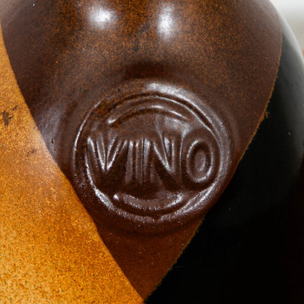 Mid Century Modern Studio Designed Hand Thrown Multi-Glazed Ceramic Wine Vase M - Image 9