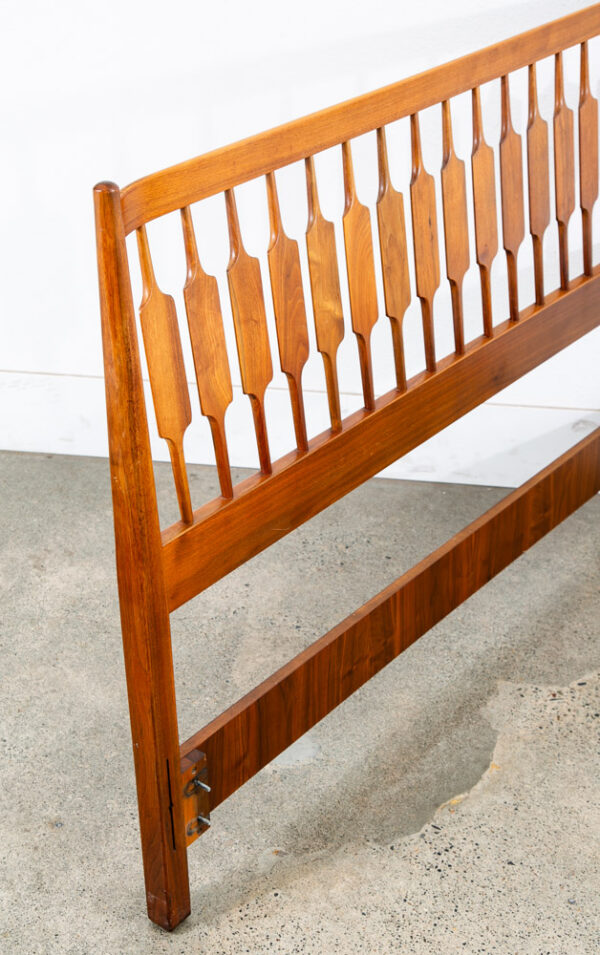 Mid Century Modern Headboard Bed Frame Full Kipp Stewart Drexel Declaration Mcm - Image 8