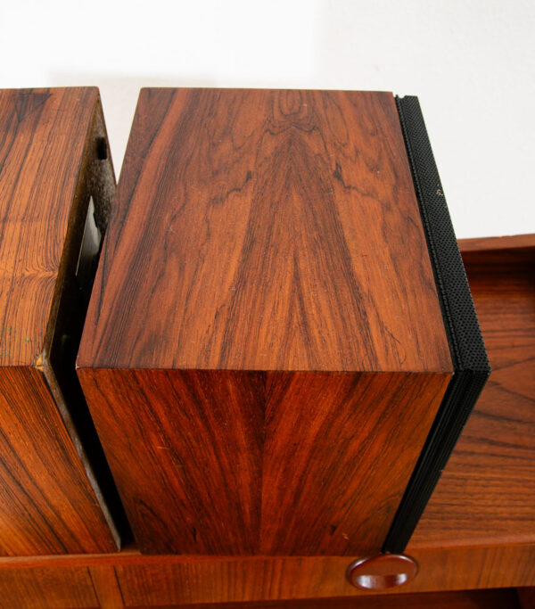 Mid Century Danish Modern Speakers Set Hifi System #19 Bookshelf Rosewood Mcm - Image 8