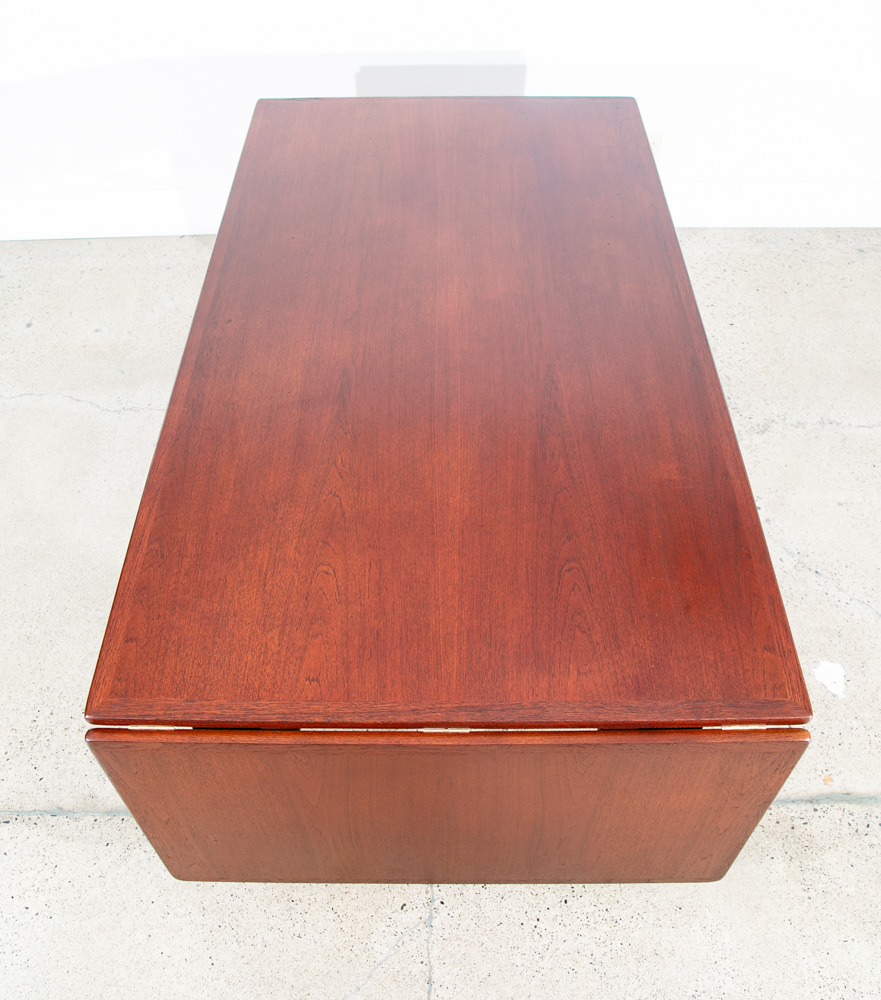 Mid Century Danish Modern Dining Table Hans Wegner Teak Andreas Tuck AT-314 Leaf - Image 3