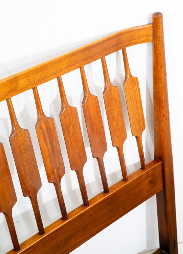 Mid Century Modern Headboard Bed Frame Full Kipp Stewart Drexel Declaration Mcm - Image 6