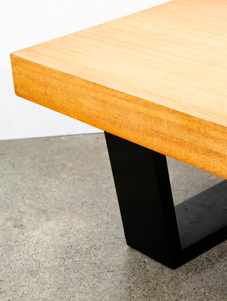 Mid Century Modern Coffee Table George Nelson Blonde Birch Vintage Surfboard - Image 8