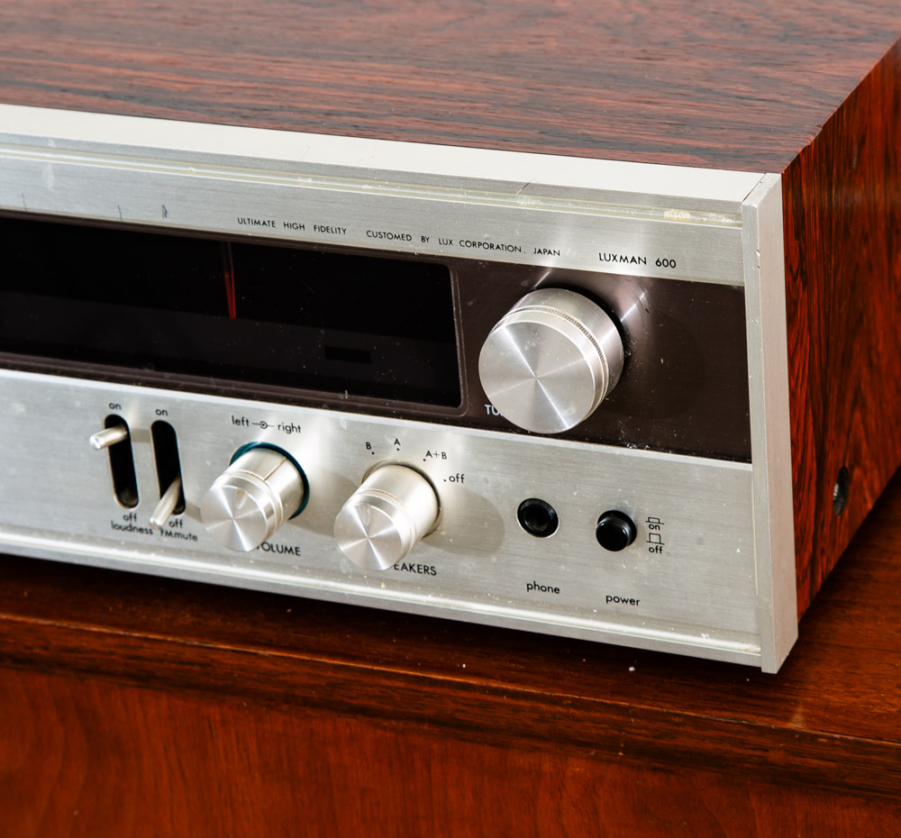 Vintage Luxman Reciever R-600S Solid State Case Stereo Tuner Multiplex Rosewood - Image 10