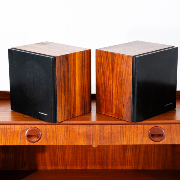Mid Century Danish Modern Speakers Set Hifi System #19 Bookshelf Rosewood Mcm