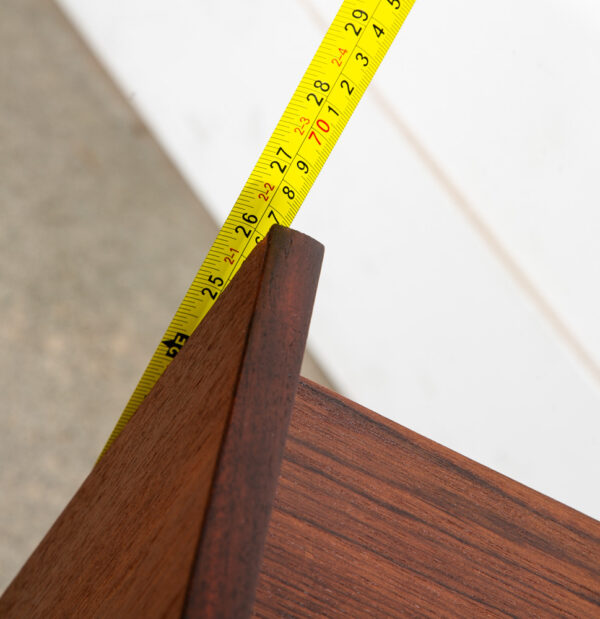 Mid Century Danish Modern Chest Drawers Table 3 Drawer Teak Denmark Side End Mcm - Image 12