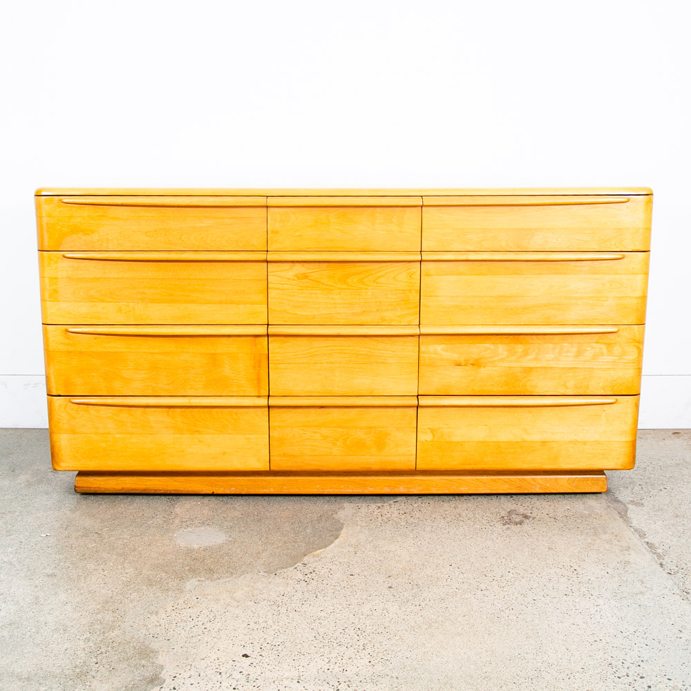 Mid Century Modern Dresser 12 Drawer Heywood Wakefield Westwood Blonde Vintage - Image 2