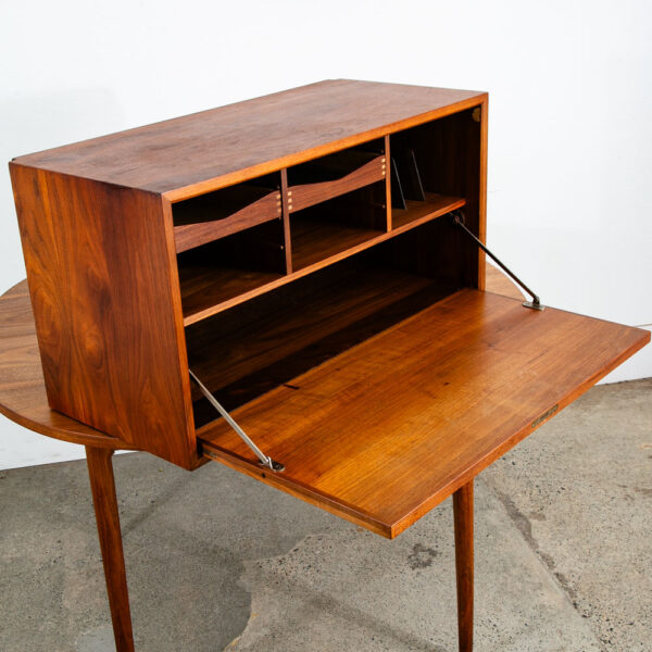 Mid Century Danish Modern Wall Unit Cabinet Drop Down Teak Mcm Cado Royal Lock - Image 2