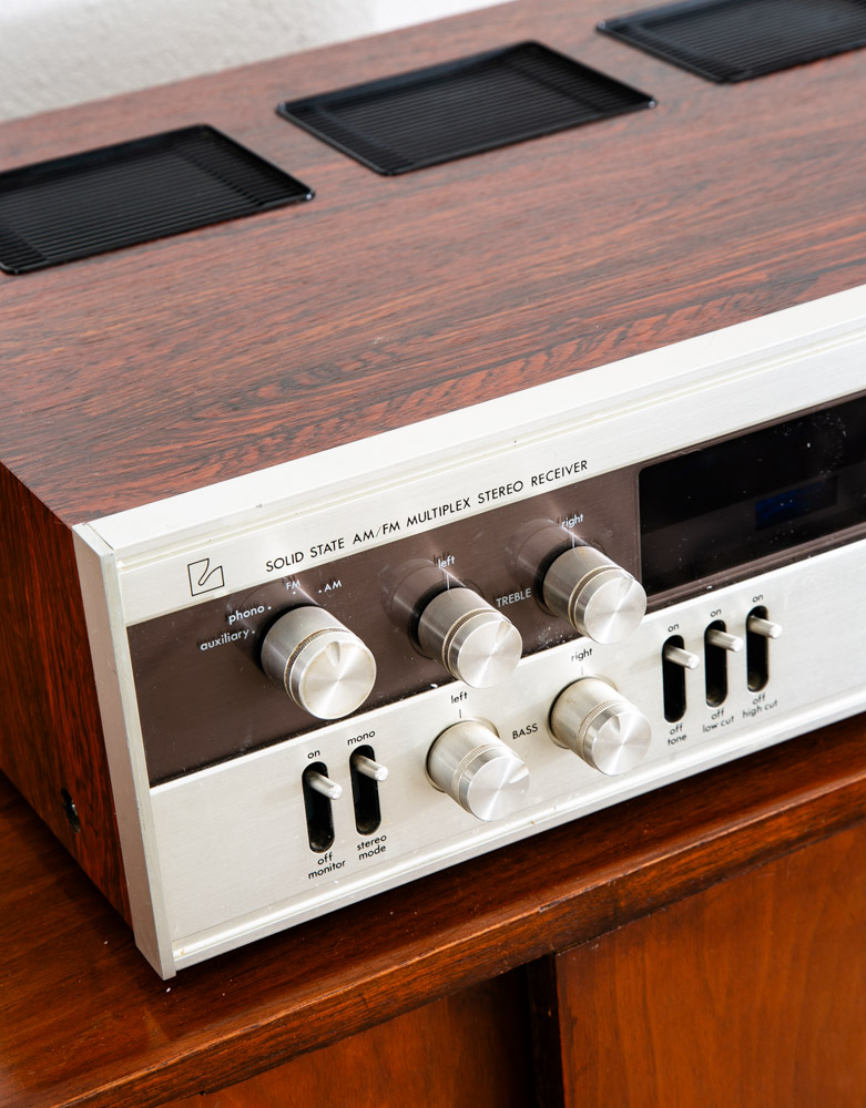 Vintage Luxman Reciever R-600S Solid State Case Stereo Tuner Multiplex Rosewood - Image 9