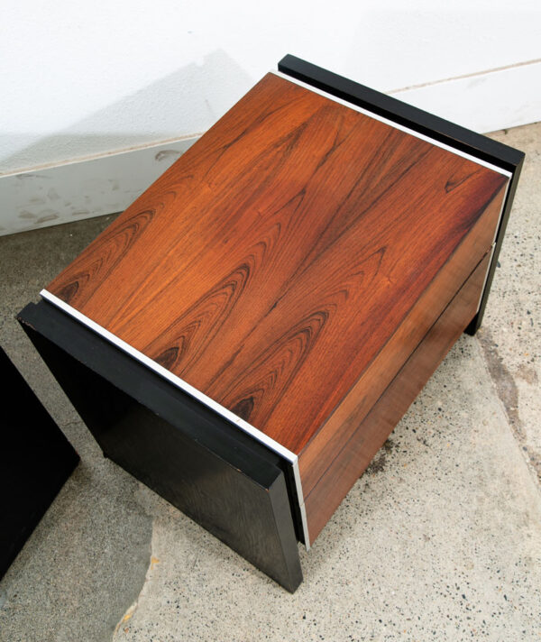 Mid Century Modern Nightstands End Side Tables Rosewood Glenn of California NM - Image 9