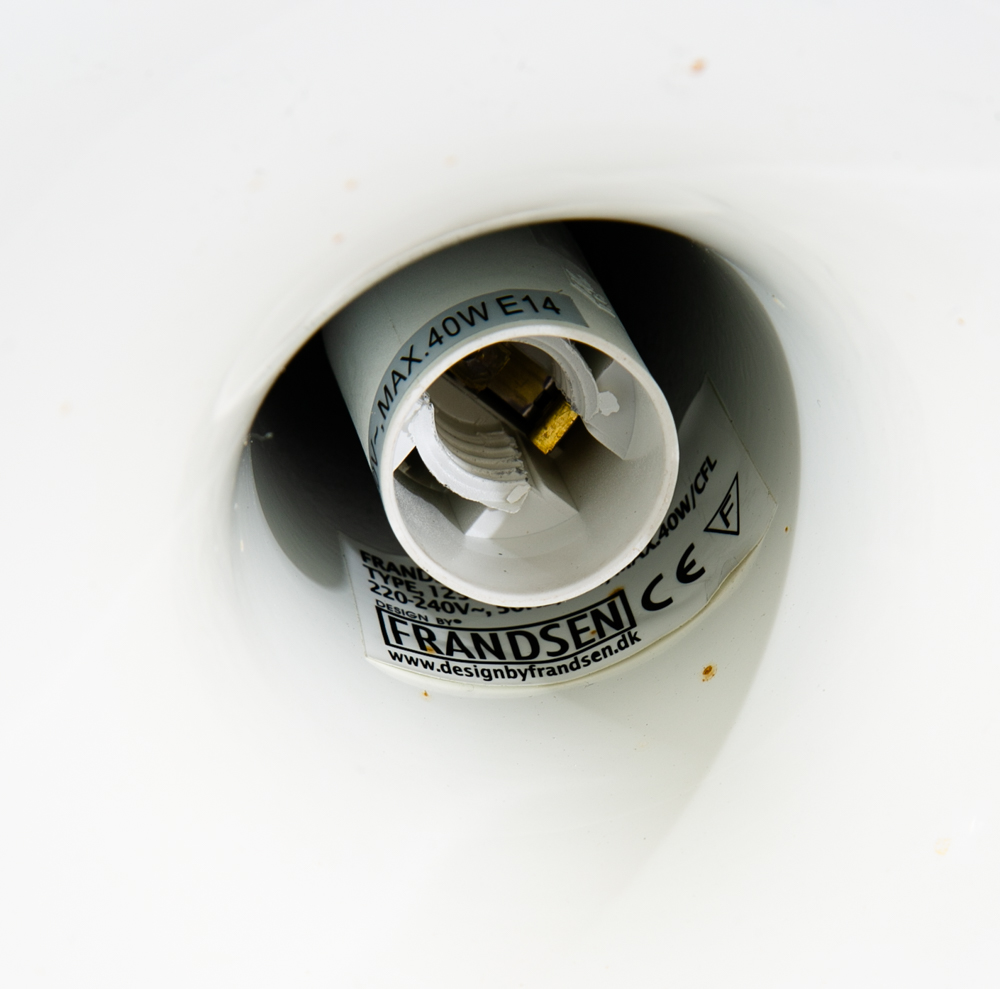 Mid Century Danish Modern Pendant Lamps Set Light Pair White Hanging Denmark Mcm - Image 6