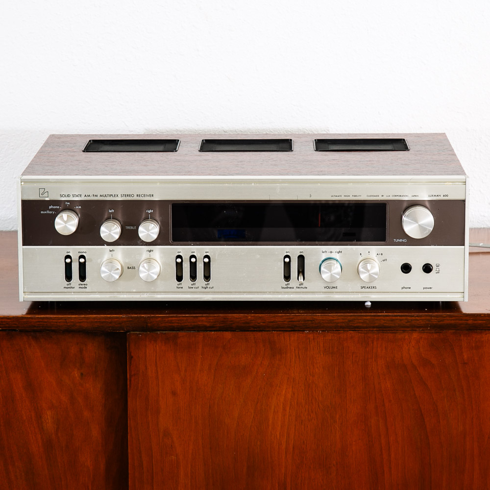Vintage Luxman Reciever R-600S Solid State Case Stereo Tuner Multiplex Rosewood - Image 3