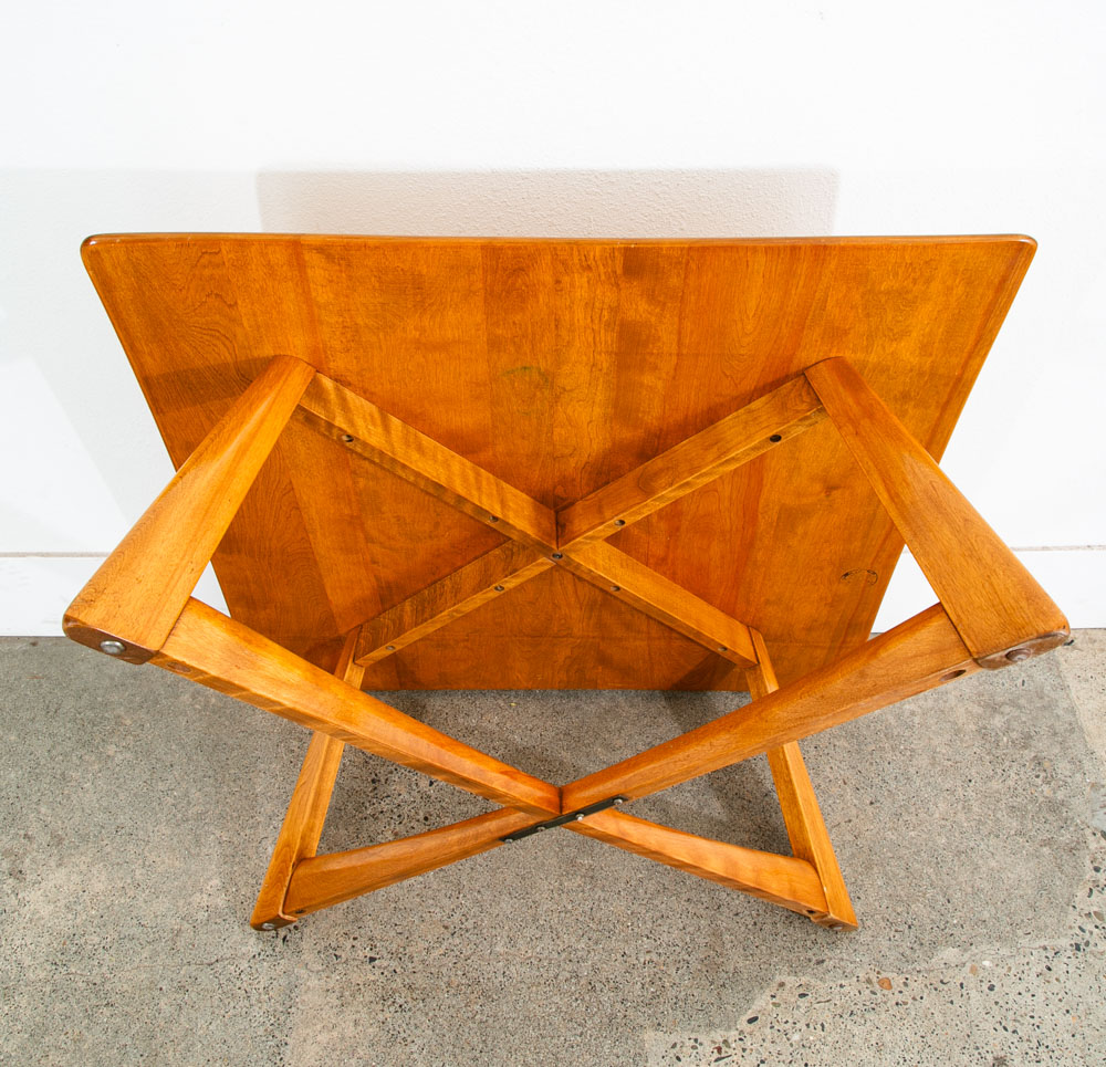 Mid Century Danish Modern Coffee Table Heywood Wakefield Square Maple MCM Mint - Image 5