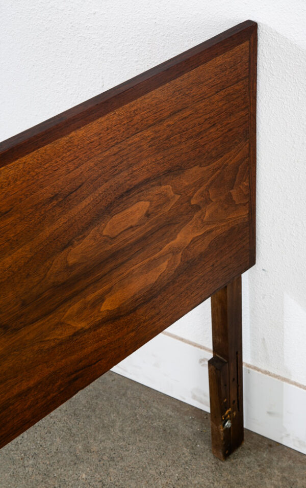 Mid Century Modern Headboard Bed Frame Full Vintage Walnut Mcm American Mcm - Image 5