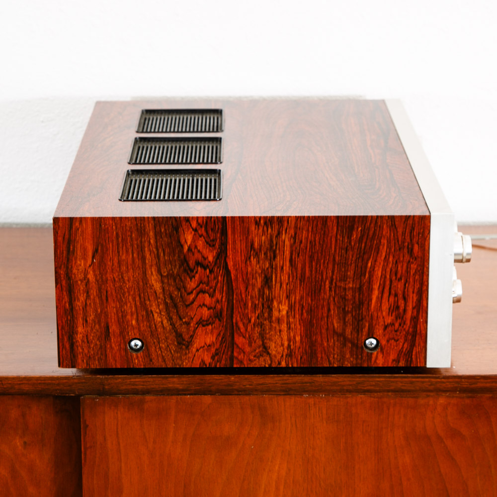 Vintage Luxman Reciever R-600S Solid State Case Stereo Tuner Multiplex Rosewood - Image 4