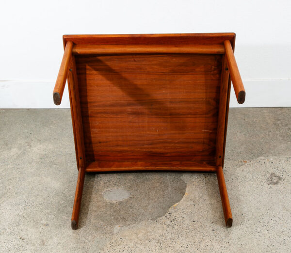 Mid Century Danish Modern End Table Side Square Teak Denmark Coffee Mcm - Image 4