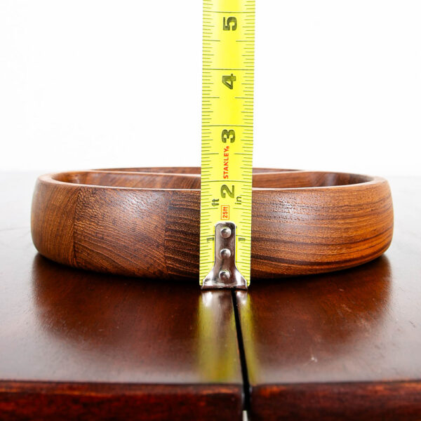 Mid Century Danish Modern Bowl Dansk Segmented Serving Tray Teak Wood Denmark MCM - Image 10