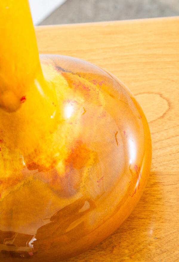 Mid Century Modern Vase Pot Royal Haeger Orange Yellow Brown Studio Ceramic 1752 - Image 10