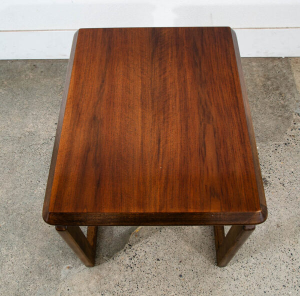 Mid Century Modern End Table Lane Side Walnut Vintage Rectangular Mcm Sled 1207 - Image 4