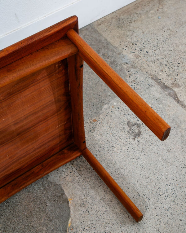 Mid Century Danish Modern End Table Side Square Teak Denmark Coffee Mcm - Image 9
