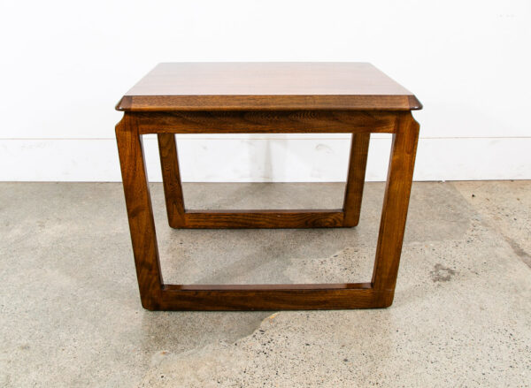 Mid Century Modern End Table Lane Side Walnut Vintage Rectangular Mcm Sled 1207 - Image 11