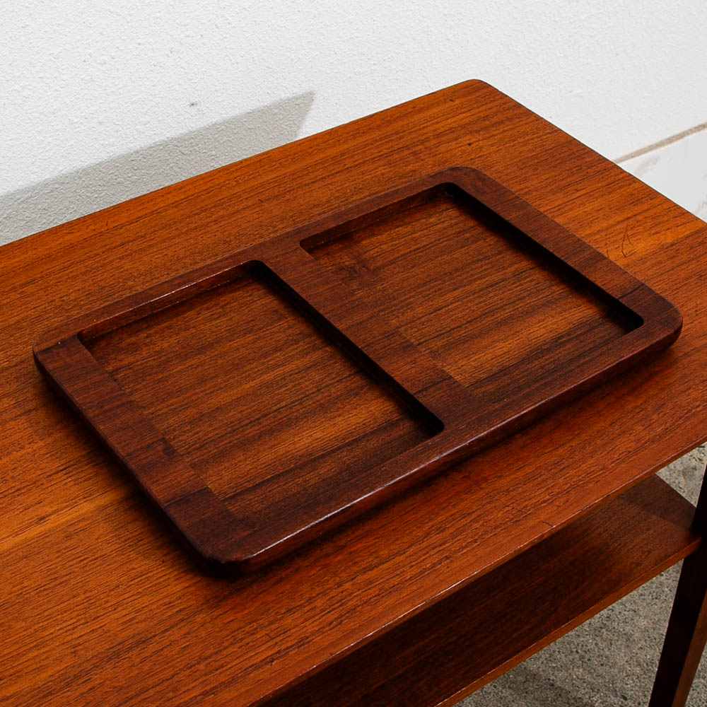 Mid Century Modern Danish Vintage ESA Serving Tray Made From Solid Teak Wood Mcm