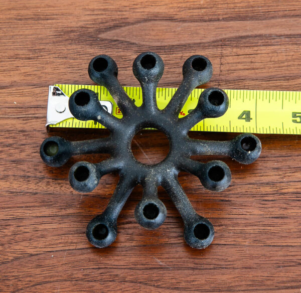 Mid Century Danish Modern Dansk Cast Iron Spider Taper Candleholder Black IHQ - Image 9