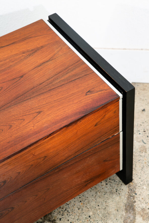 Mid Century Modern Nightstands End Side Tables Rosewood Glenn of California NM - Image 8