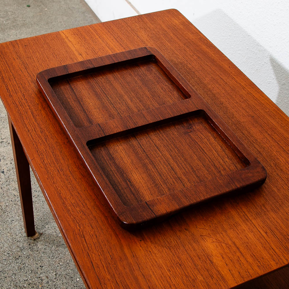 Mid Century Modern Danish Vintage ESA Serving Tray Made From Solid Teak Wood Mcm - Image 6