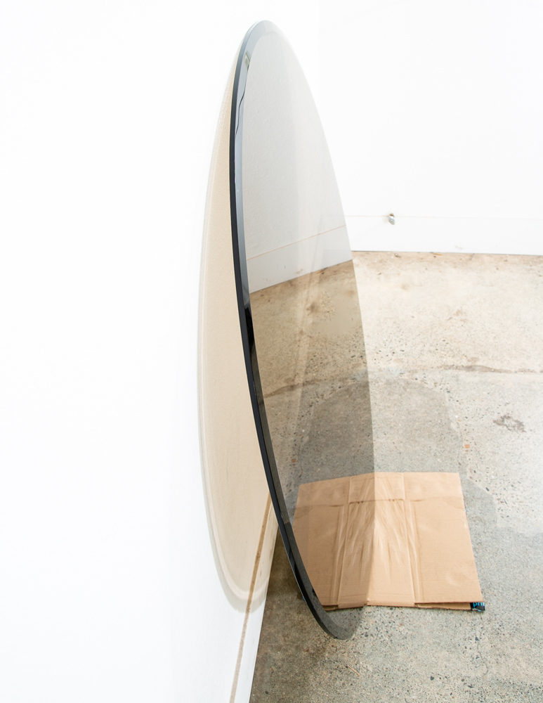 Mid Centurn Modern Glass Table Top Knoll Warren Platner Dining Smoked Grey 54" - Image 7