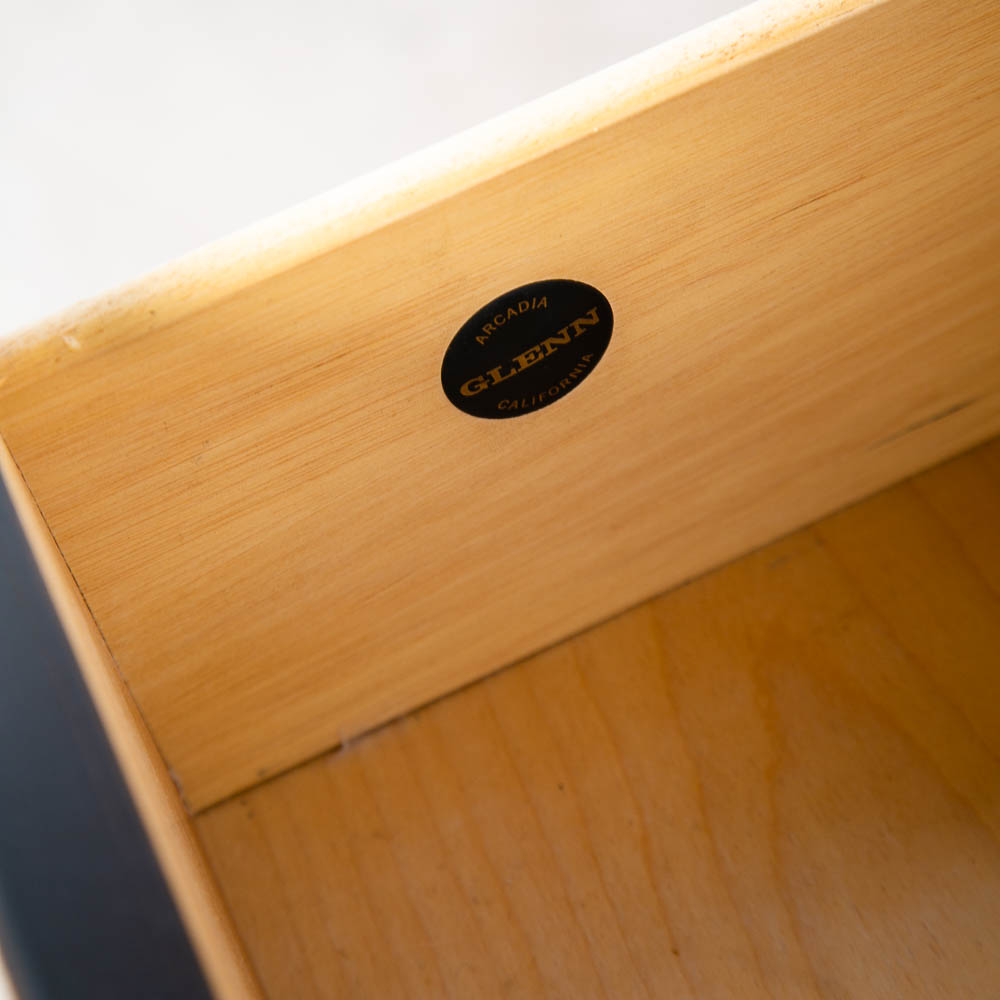 Mid Century Modern Credenza Dresser Rosewood 6 Drawer Black Glenn of California - Image 5