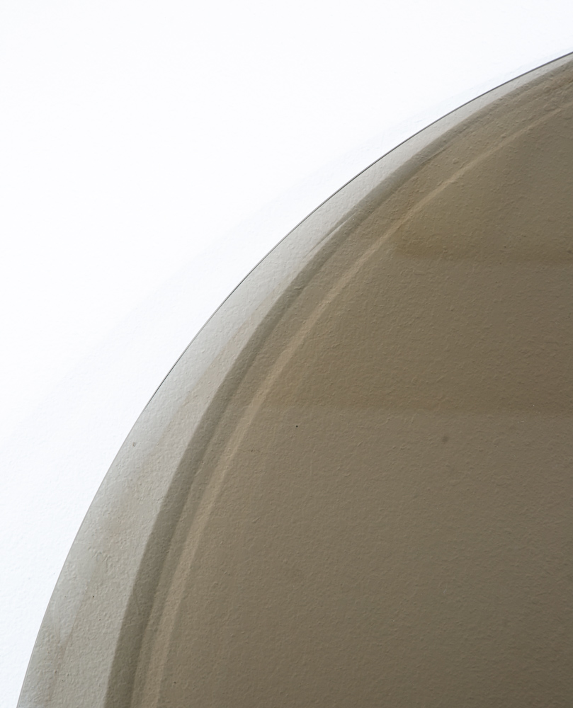 Mid Centurn Modern Glass Table Top Knoll Warren Platner Dining Smoked Grey 54" - Image 4